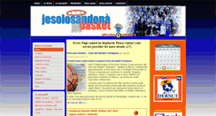 Desktop Screenshot of jesolosandonabasket.it